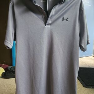 Under Armour Gray Men's Polo Shirt